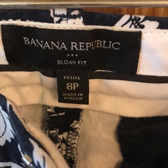 Banana Rep Navy/White 8P crop Pants - Picture 3 of 4